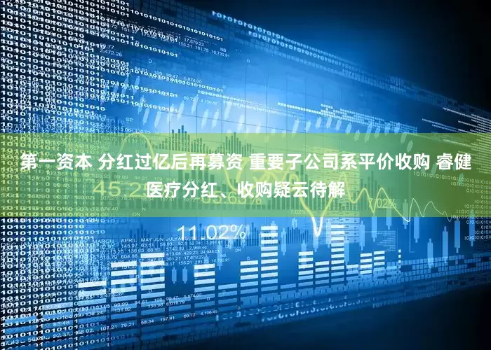 第一资本 分红过亿后再募资 重要子公司系平价收购 睿健医疗分红、收购疑云待解
